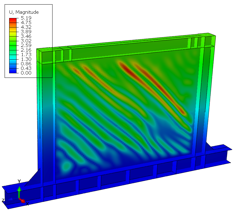 First buckling of Specimen A